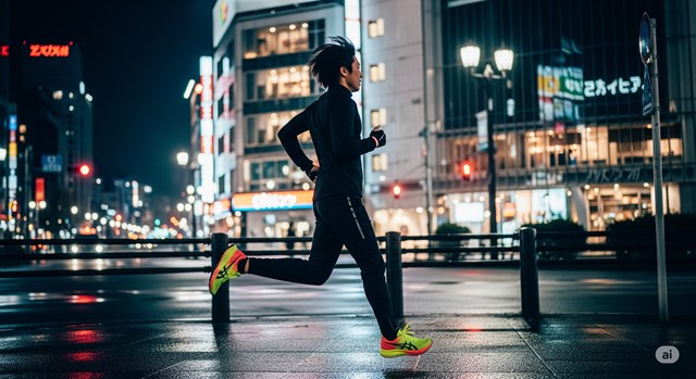 ランニングシューズはなぜ派手な色が多いのですか？