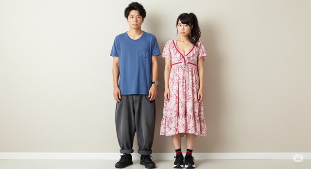 私服コーデでメンズ・レディース共にダサい例