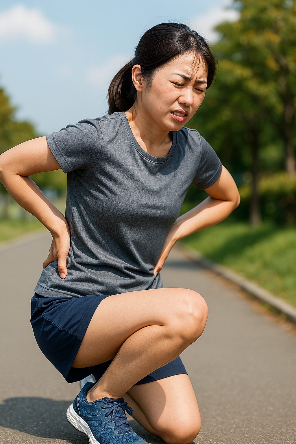 ランニングシューズでウォーキングは腰痛の原因?